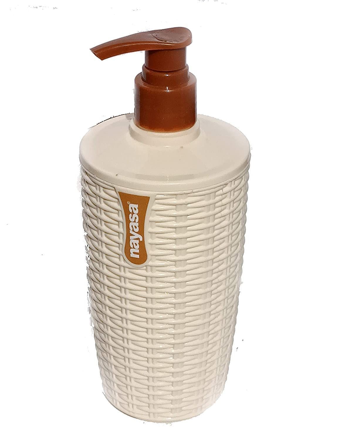 Nayasa Soap Dispenser Bottle, Shower Lotion, Gel, Conditioner, Liquid Shampoo Pump in White Colour by Krishna Enterprises