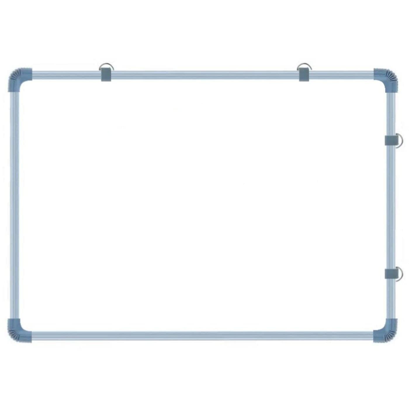 A2DR Non-Magnetic (1.5 x 2 Feet) Double-Sided 2in1 White Board & Green Chalk Board Quality with Hanging Hooks