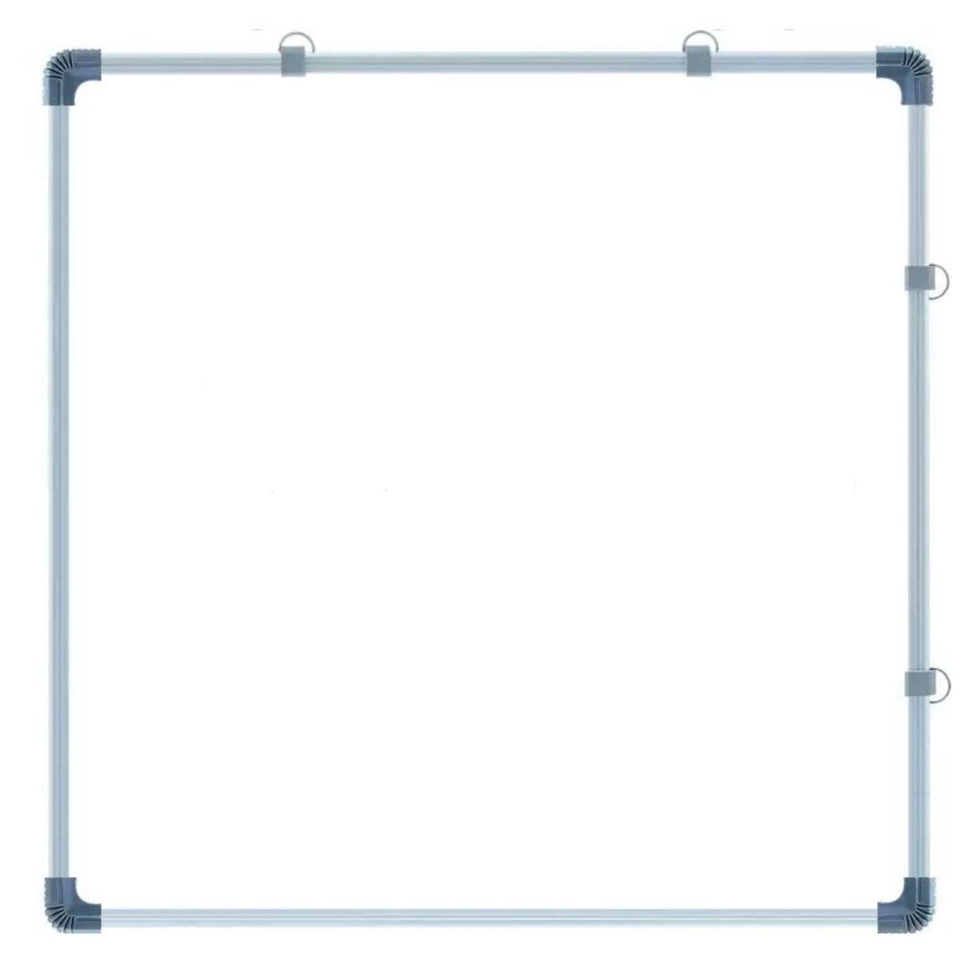 A2DR Non-Magnetic (2 x 2 Feet) Double-Sided 2in1 White Board & Green Chalk Board Quality with Hanging Hooks