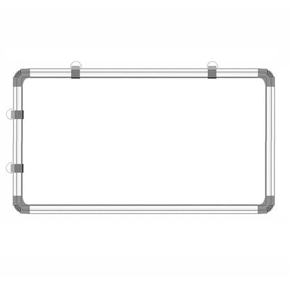 A2DR Non-Magnetic (2 x 1 Feet) Double-Sided 2in1 White Board & Green Chalk Board Quality with Hanging Hooks_Pack of 3