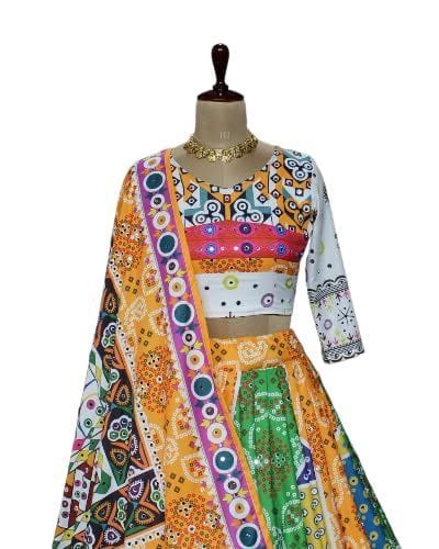 The Magic Wand Festive Pattu Pavadai ,Girls Ethnic Lace Embellished Cap Slv  Choli with Lehenga Set-Purple