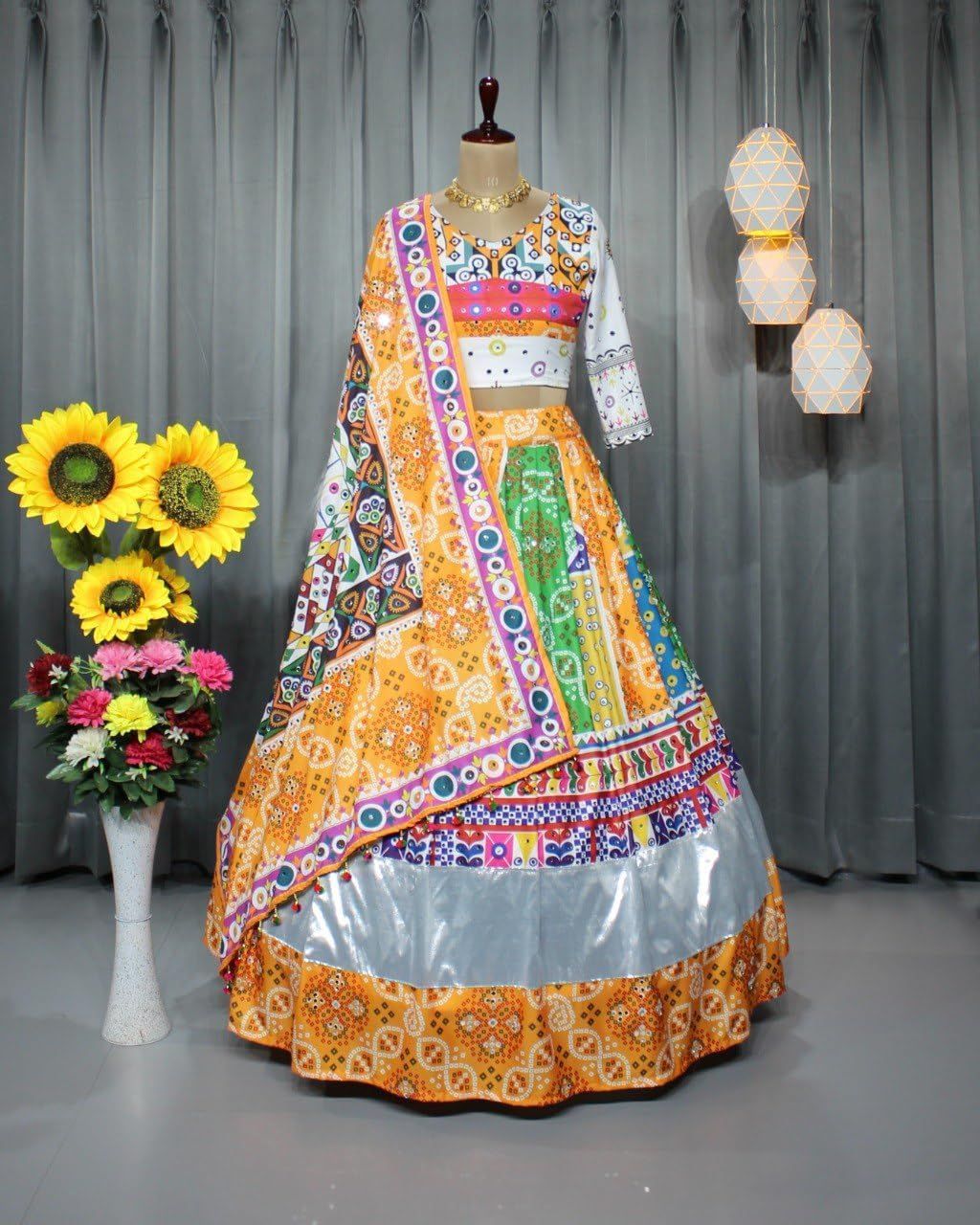 Buy Fashion BasketWomen's Georgette Semi-stitched Lehenga Choli Set Online  at desertcartINDIA