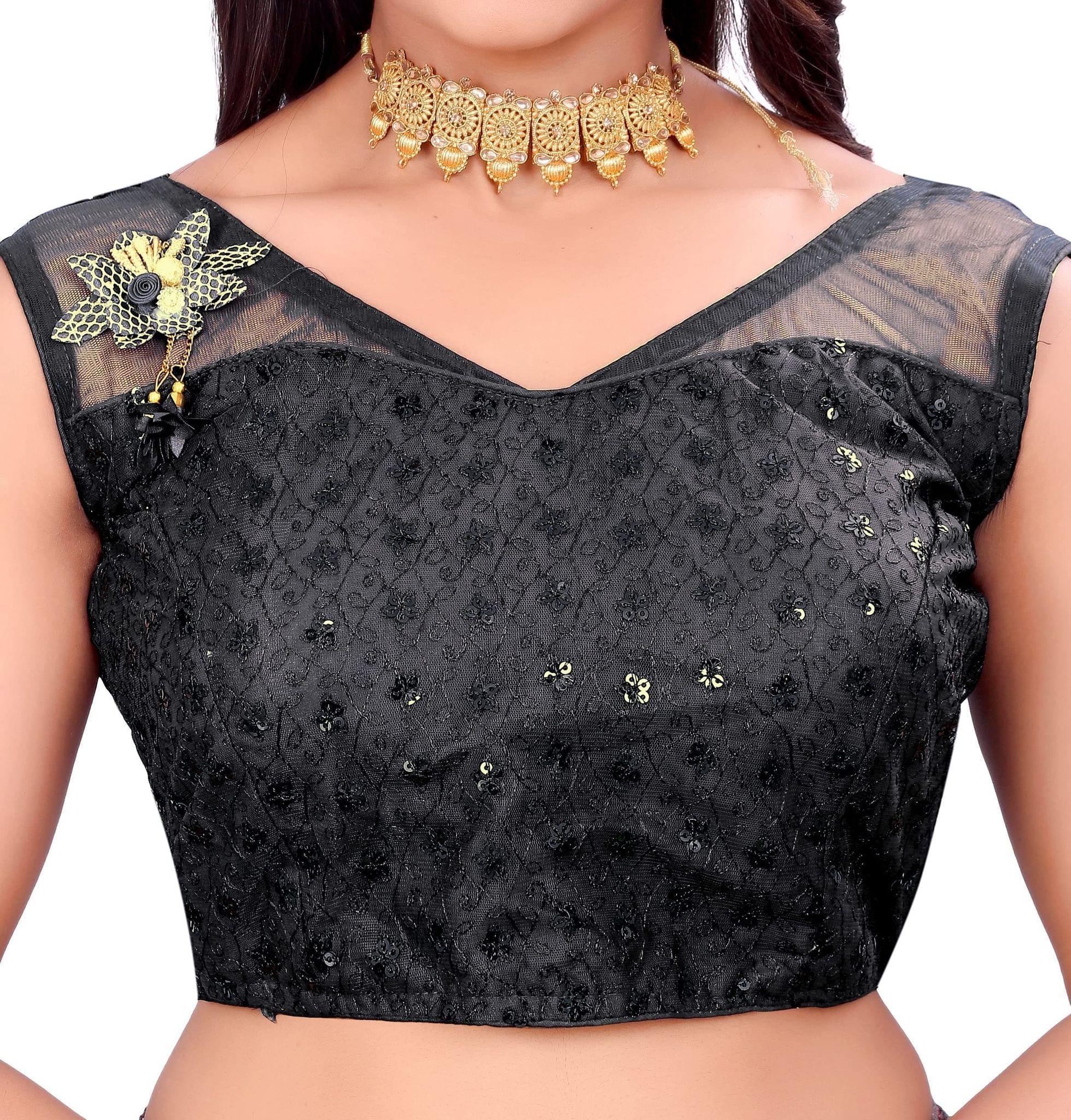 MISHTI FASHION New NET Blouse Black (36 ALTRBAL)