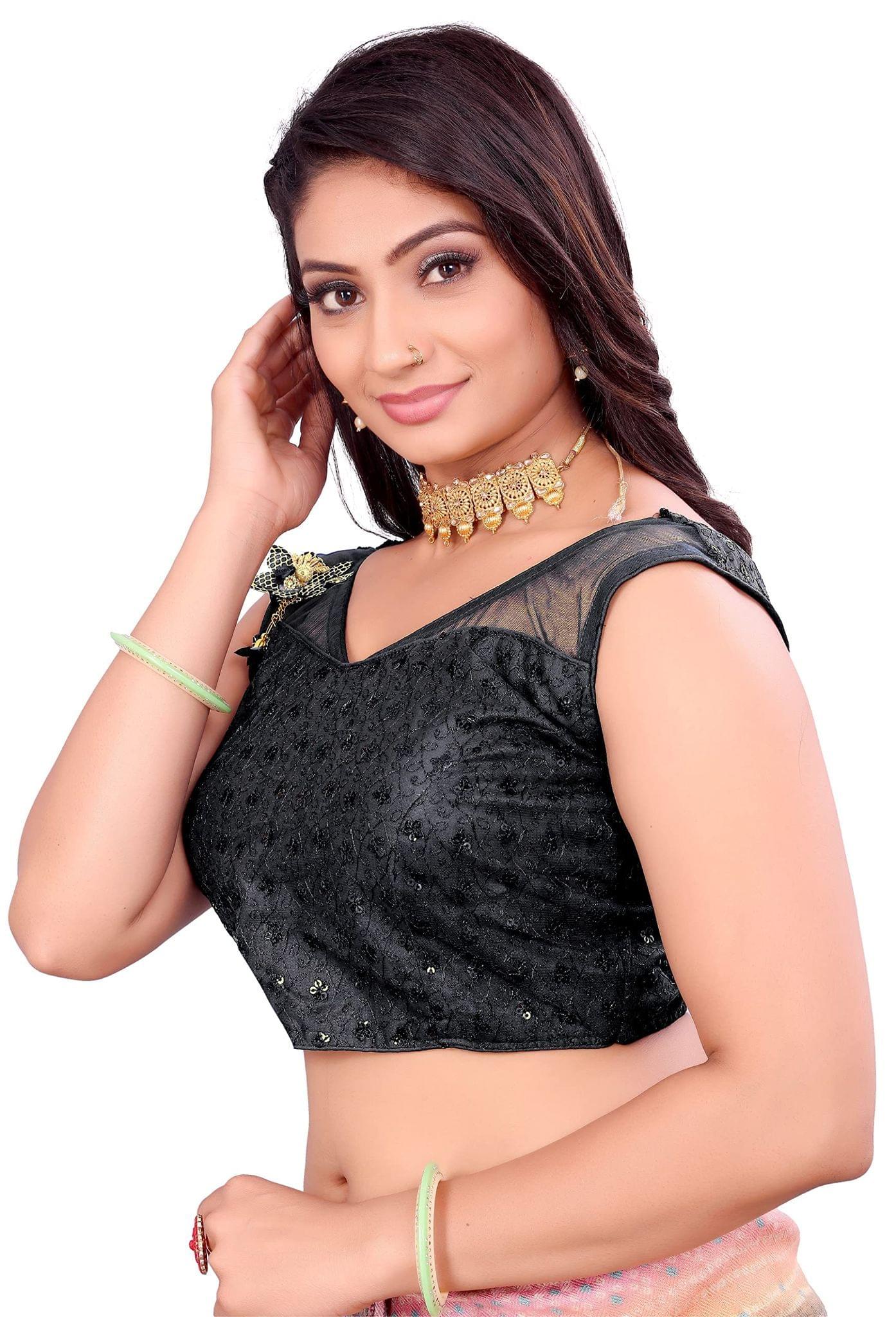 MISHTI FASHION New NET Blouse Black (36)