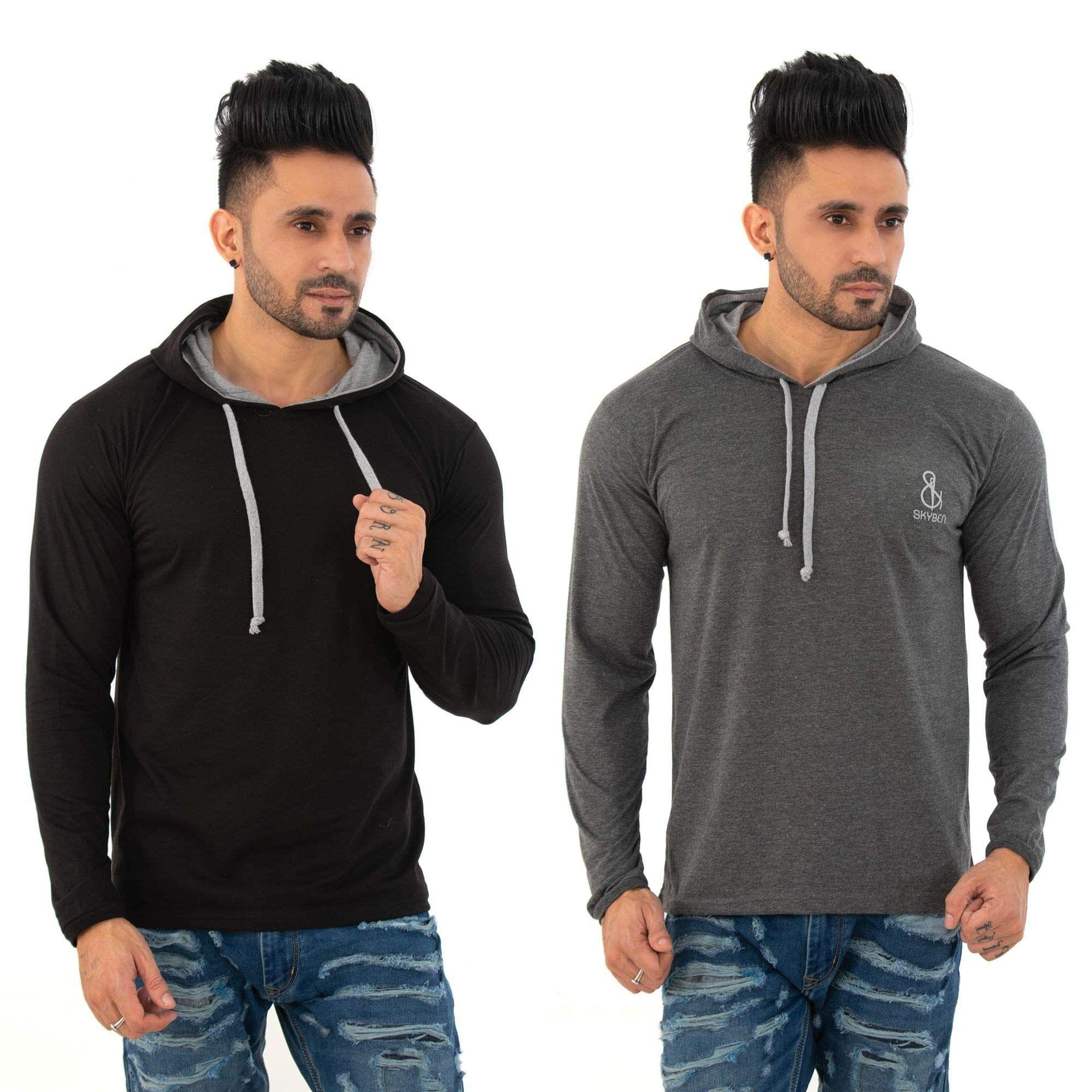 SKYBEN Hooded T Shirts Combo