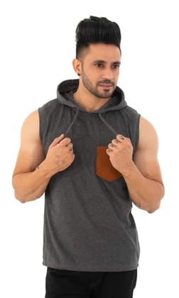 SKYBEN Sleeve Less Hooded Sando