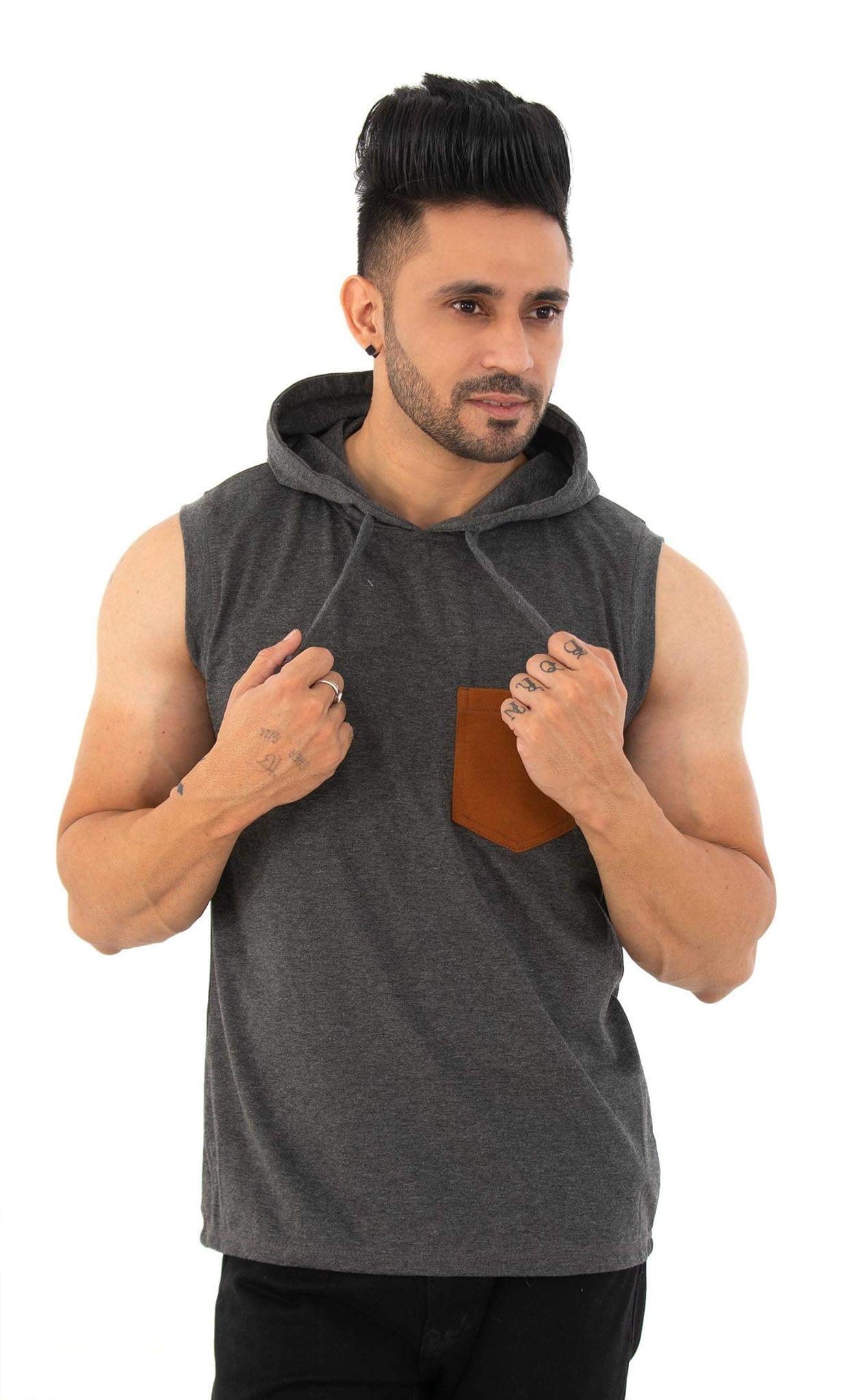 SKYBEN Sleeve Less Hooded Sando