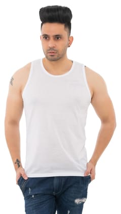 Men's Plain White Colored Sando