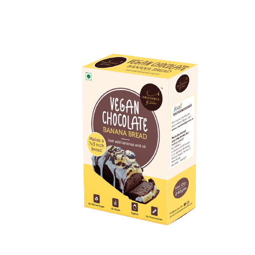 INDULGENCE Vegan Chocolate Banana Bread 240 Gms