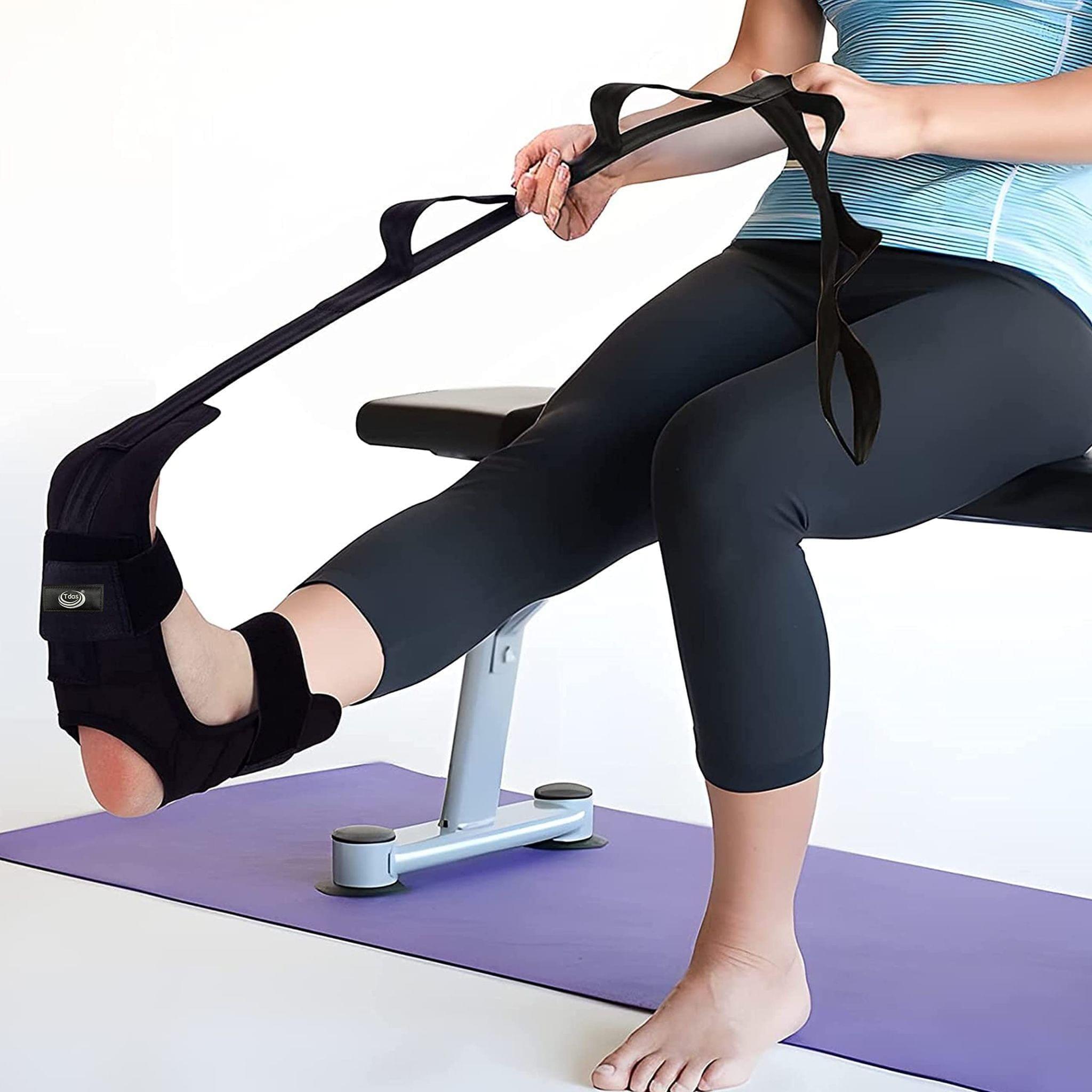 Tdas Foot Stretcher Calf Yoga Ligament Stretching Strap Ankle Leg Hamstring  for Plantar Dancers Fasciitis Drop
