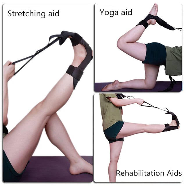 Rhythnastics Foot and Calf Stretcher-Stretching Strap For Plantar Fasciitis  ,Foot Drop,Hamstring. Yoga Foot Leg Stretch Strap - AliExpress