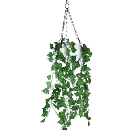 Tdas Artificial Plants with Pot Leaves Hanging Ivy Garlands Plant Greenery Vine Creeper Home Decor Door Wall Balcony Decoration Party Festival Craft (Design2)