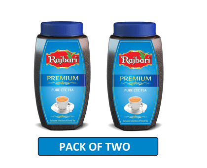 Rajbari Premium 250g X 2 | Premium CTC Tea | Strong & Robust Taste | With Aromatic Long Leaves | 500g