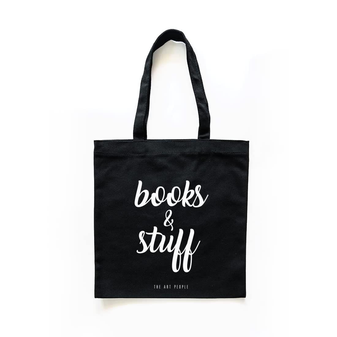 The Art People Books Black Canvas Tote