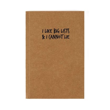 The Art People Big List Notebook - Unruled