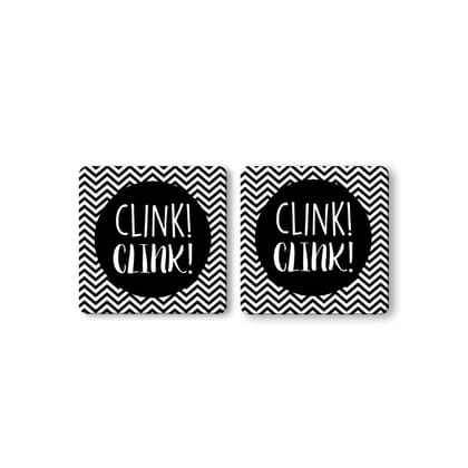 The Art People Clink Clink Coasters - Set of 2