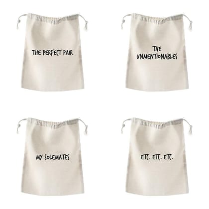 The Art People Shoe/ Lingerie Storage Bag - Set of 4