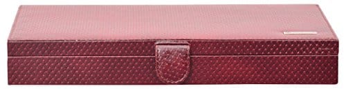 Leatherman Red Leather Unisex Cufflink Box