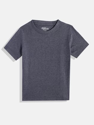 BOYS NAVY BLUE CREW NECK T-SHIRT