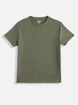 BOYS OLIVE CREW NECK T-SHIRT