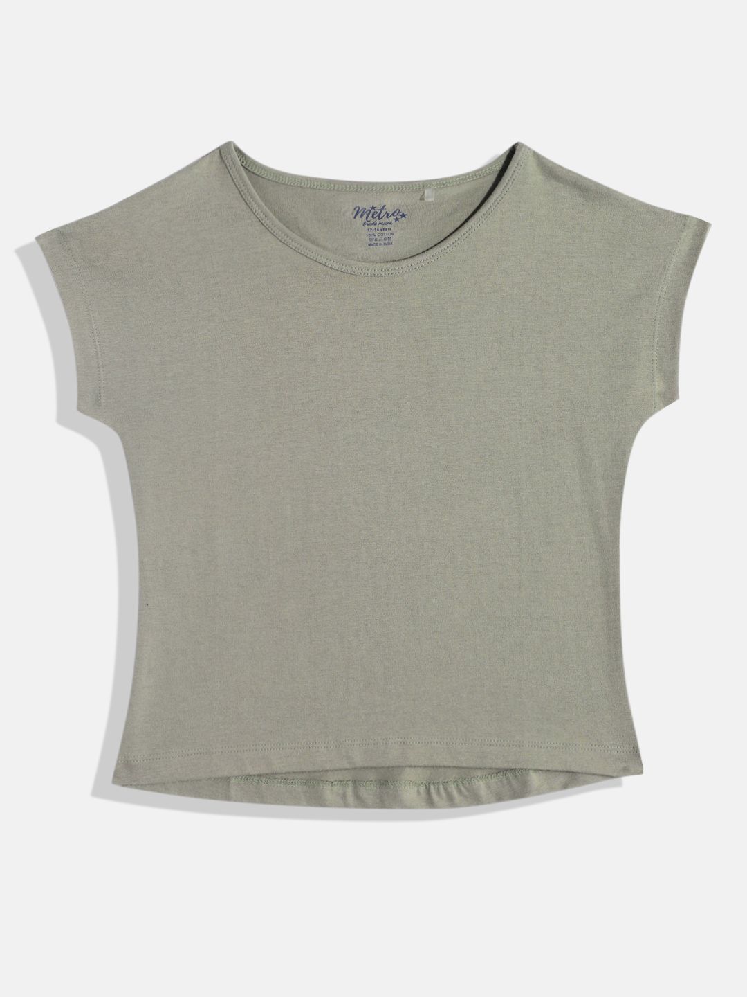 GIRLS OLIVE CROP TOP