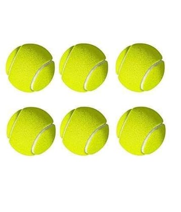 Netco Power Green Tennis Cricket Ball, Pack of 6