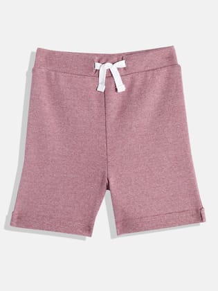 GIRLS BURGUNDY SHORTS