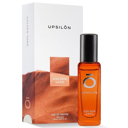 UPSILON Golden Sand Eau De Parfum - 20ML Premium Long Lasting Fresh & Powerful Fragrance Mens Perfume Spray Travel Friendly Luxury Parfum Scent