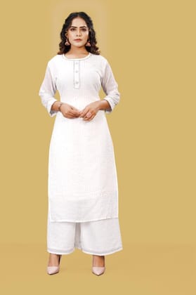 Crochet Kurti Palazzo Set