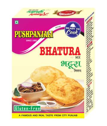 Pushpanjali Punjabi Khamiri Bhature Instant Mix, 400 grams (Pack of 2)