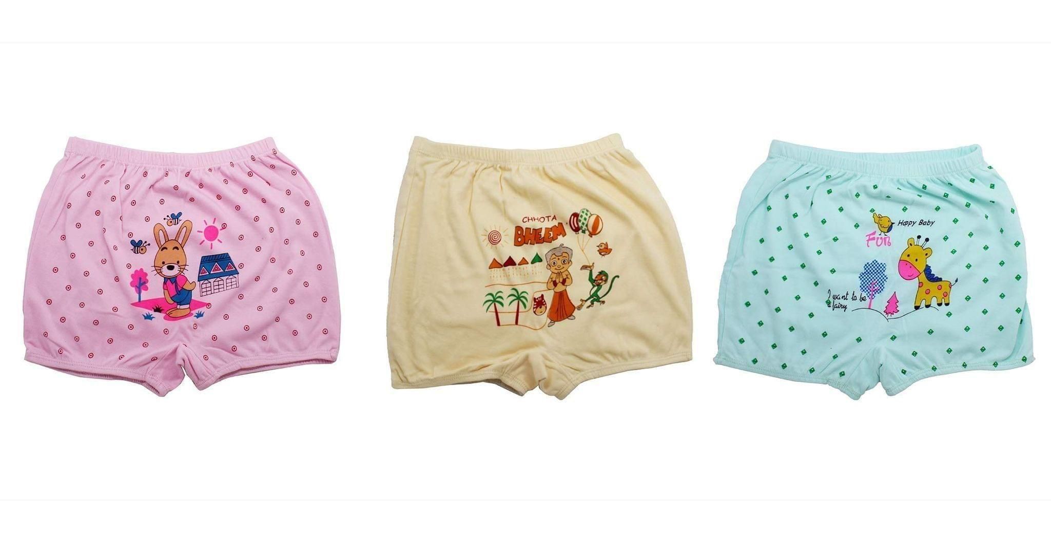 Y&N Unisex Cotton Bloomers (Pack of 3)