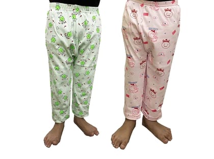 Yuneek Kids 100% Cotton Casual Wear/Night Wear Pajama/Pajami for Boys/Girls/Toddlers Unisex Combo of 2 (12-18 Months)