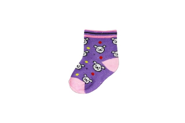 YUNEEK BABY Girls Cotton Socks Cute Printed Socks In Multicolour Combo Of 6