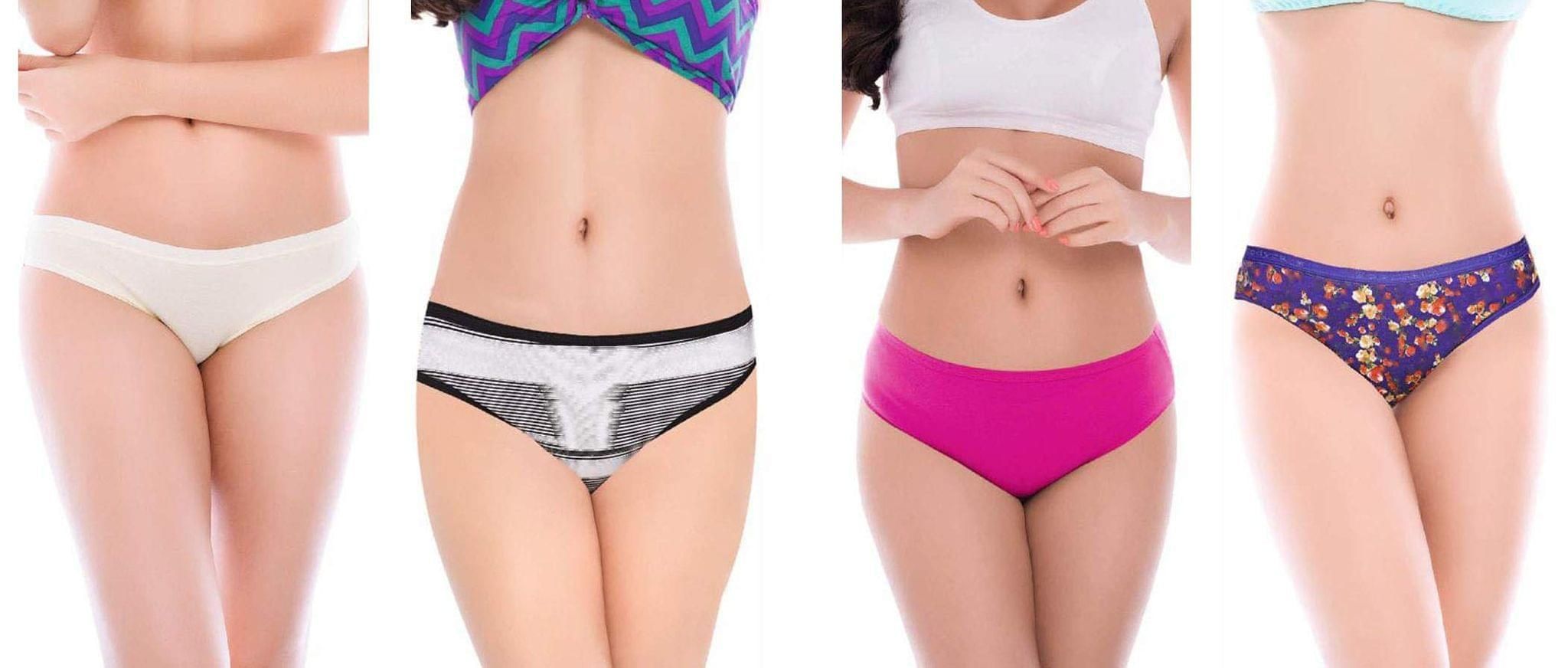 Yuneek Multi-Coloured Women's Cotton Innerwear/Underwear Hipster  Underpants/Panty/Briefs for Ladies (Pack of 4) (