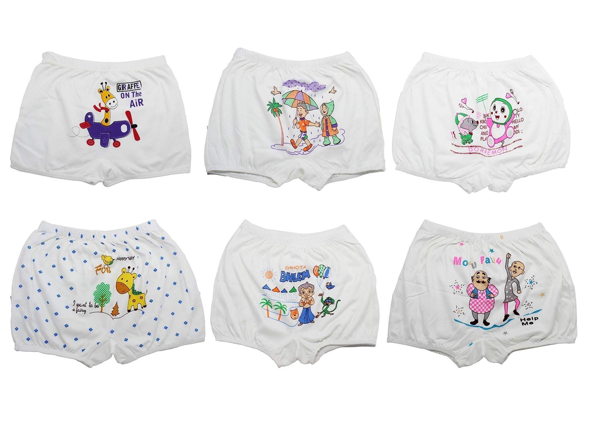 Yuni-Go Boy's & Girl's Cotton Briefs(Pack of 6)