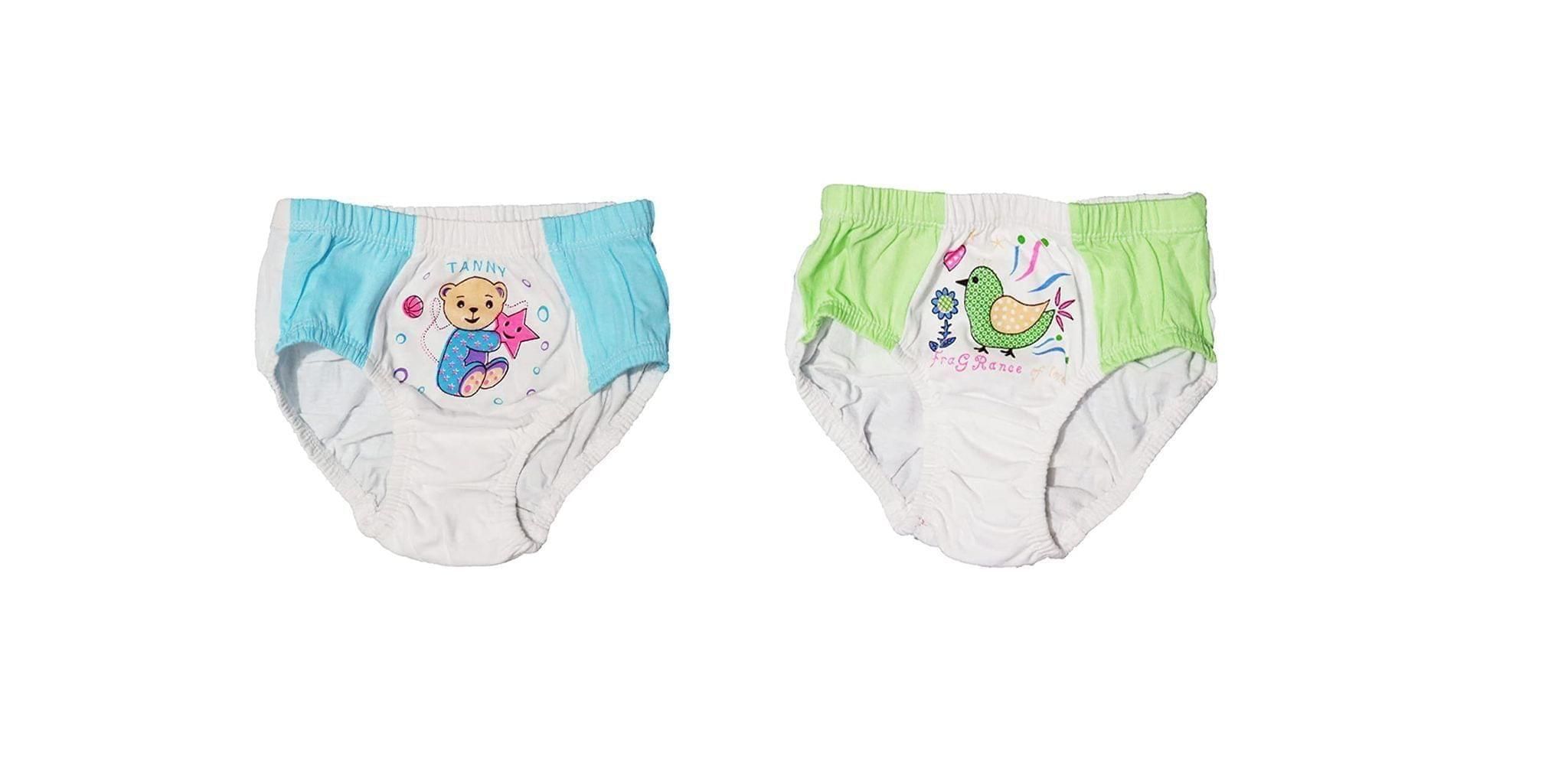 Yuneek Multicolor Kids Panties/Briefs for Boys/Girls' Knickers Unisex Underpants Pack of 2