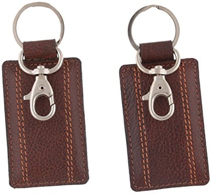 Leatherman Genuine Leather Brown Keyring & Keychain