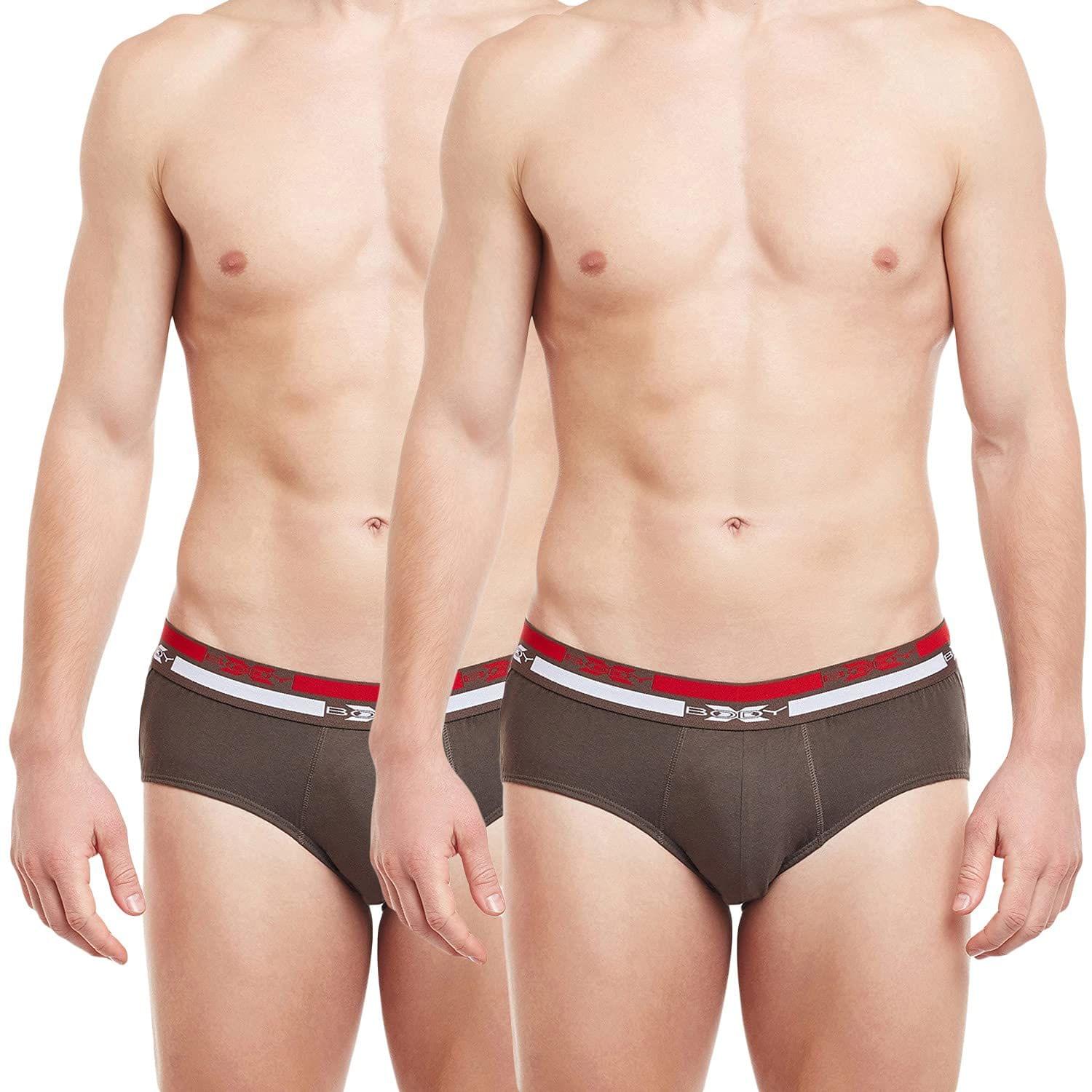 BodyX Men's Solid Briefs (Pack of 2) by Bodycare