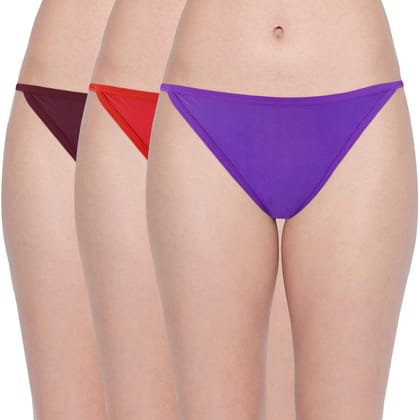 BodyX womens combed cotton spandex multi solid hipster premium hipster  panty BX506-pack of 3