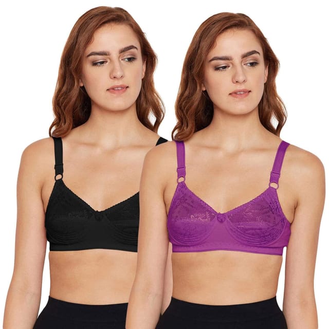Buy Bodycare B, C & D Cup Perfect Coverage Bra-Pack Of 2 - Multi-Color  Online