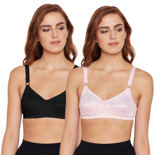 BODYCARE Women's B-C-D Cup Bra (Pack of 2)