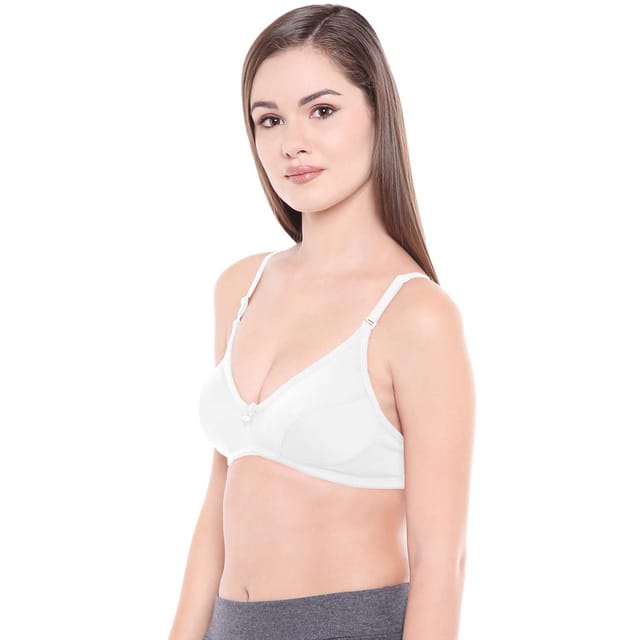 Buy Bodycare Women's Cotton Non Padded Wire Free Everyday Bra Multicolored  at