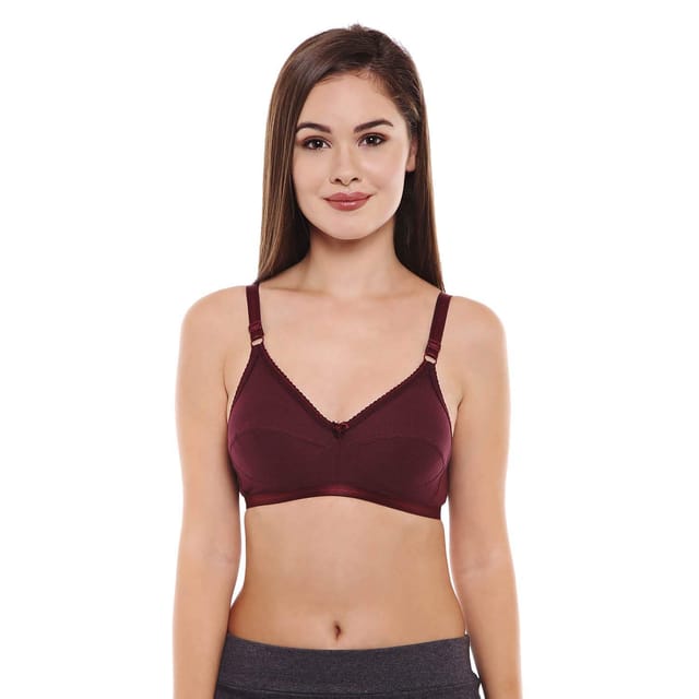 BODYCARE Full Coverage, Non Padded Bra in Solid Color in Pack of 3