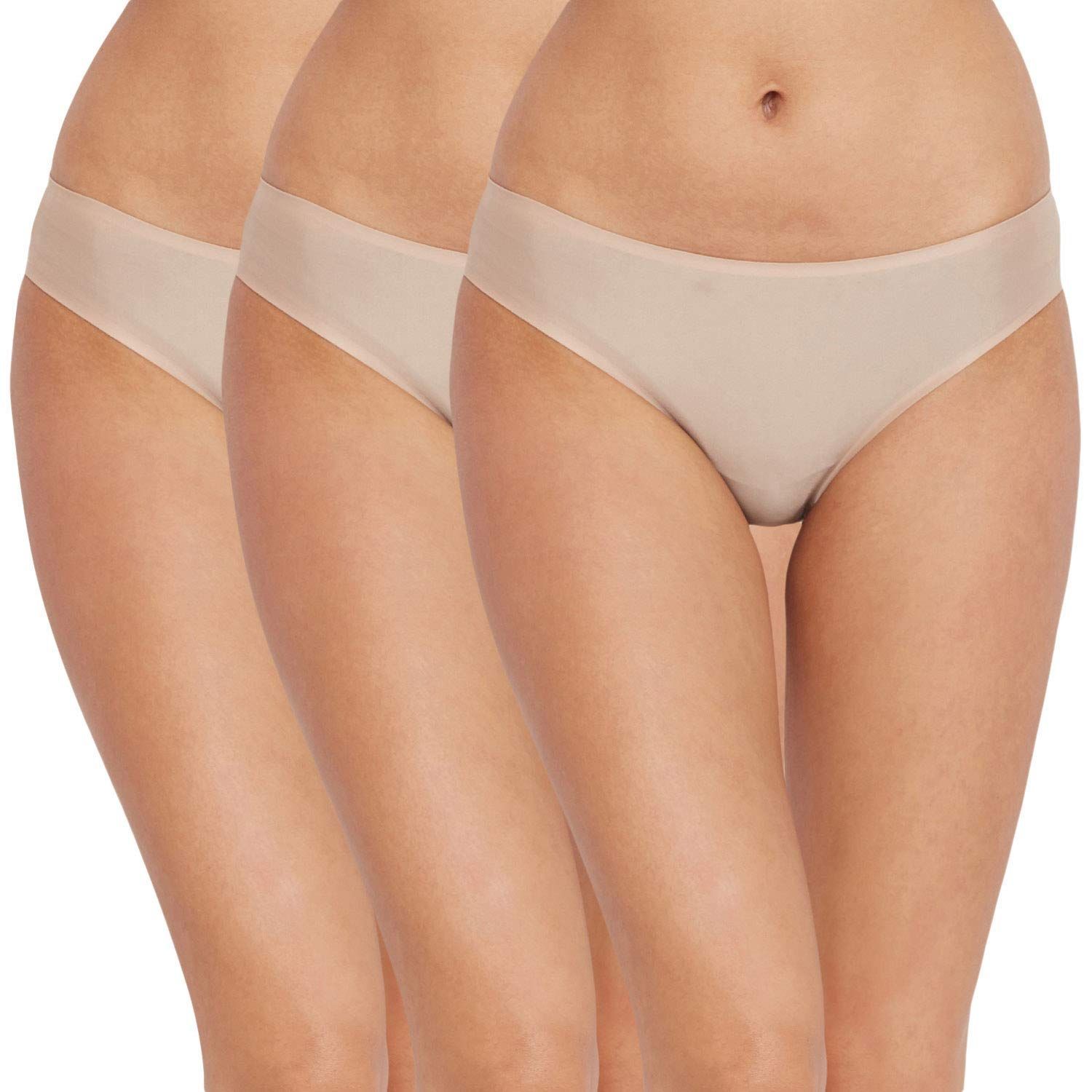 BODYCARE Women's Cotton Bikini Pantiess (Pack of 3)