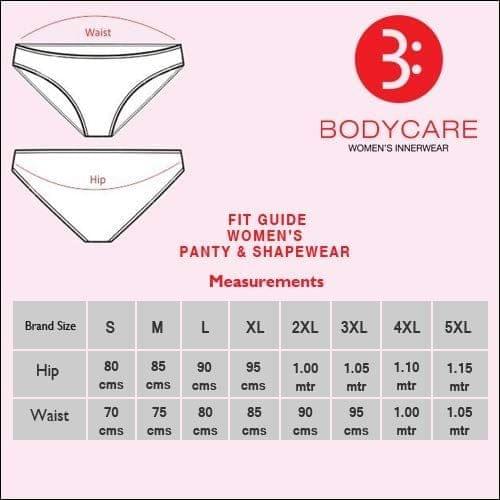 Buy Bodycare Women's Solid High Cut Panty (pack Of 3) - Multi