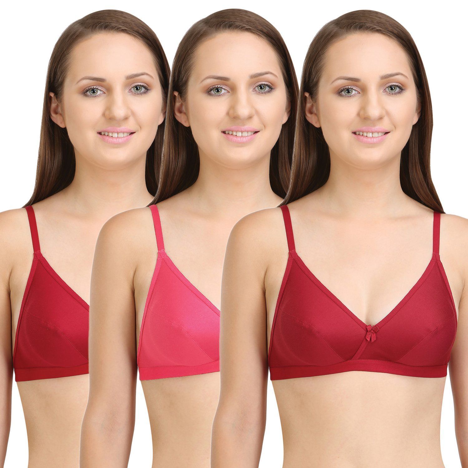 Bodycare Full Coverage, Non Padded Bra-6824-coral, 6824-coral