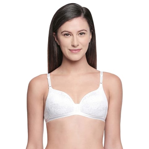 BODYCARE Women's Cotton Padded Bra (Pack of 1) White