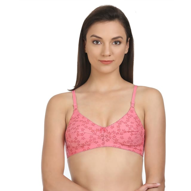 BODYCARE Pack of 2 Perfect Coverage Bra in Coral-Sky Color - E1506COSK