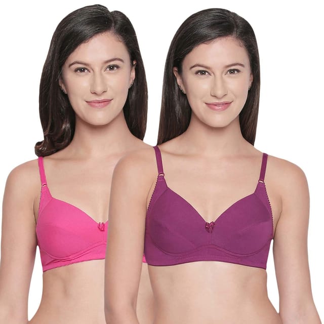 BODYCARE Women's Poly Cotton Lightly Padded Non-Wired Bra