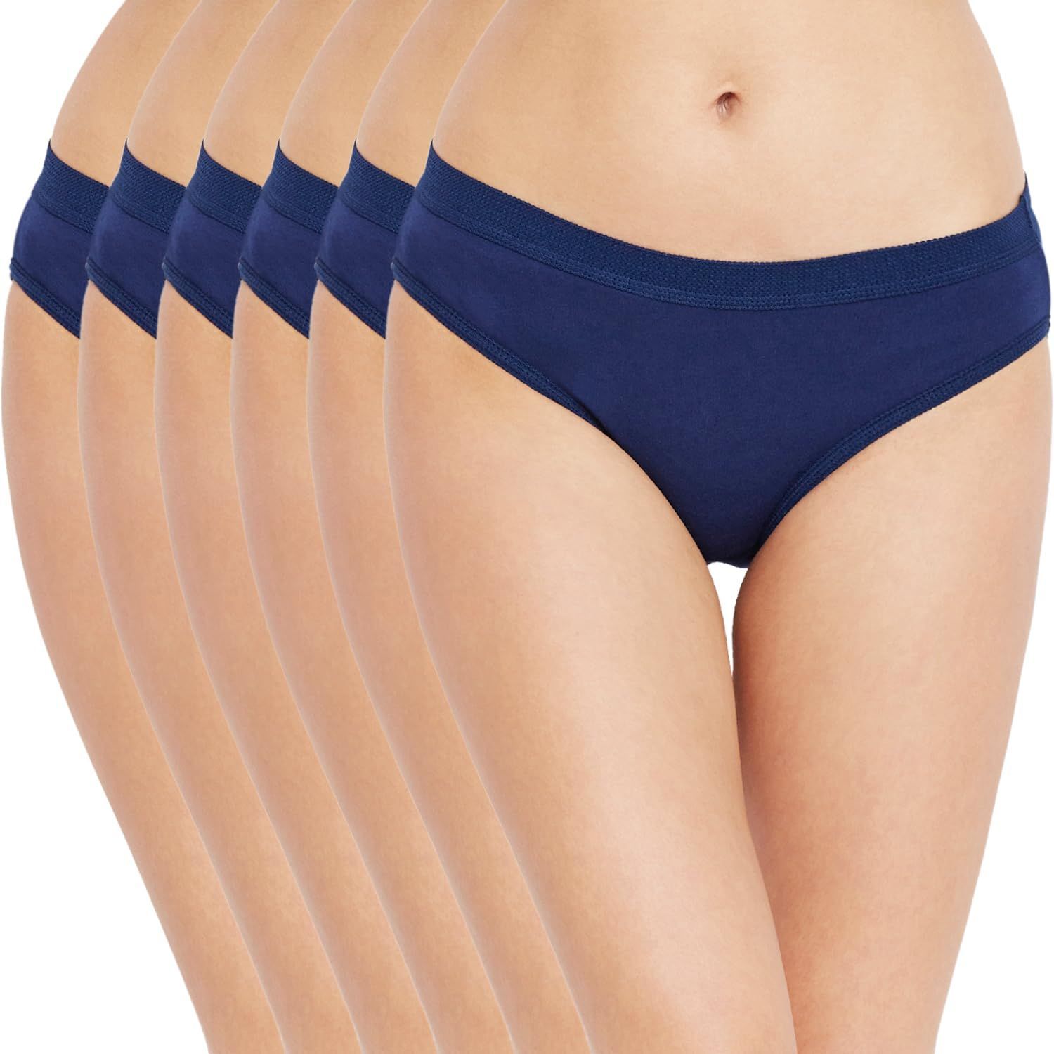 Buy BODYCARE Women's Cotton High Cut Briefs (Pack of 3) Assorted_L at